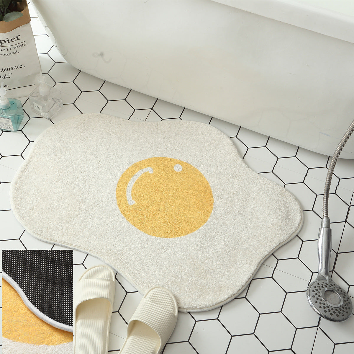 Transform Your Home with the Funny Egg Entrance Carpet